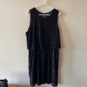 Black Lucky Brand patterned dress